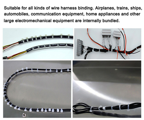 Individu de alimentation automatique de PLC fermant à clef le câble en nylon attachant la machine
