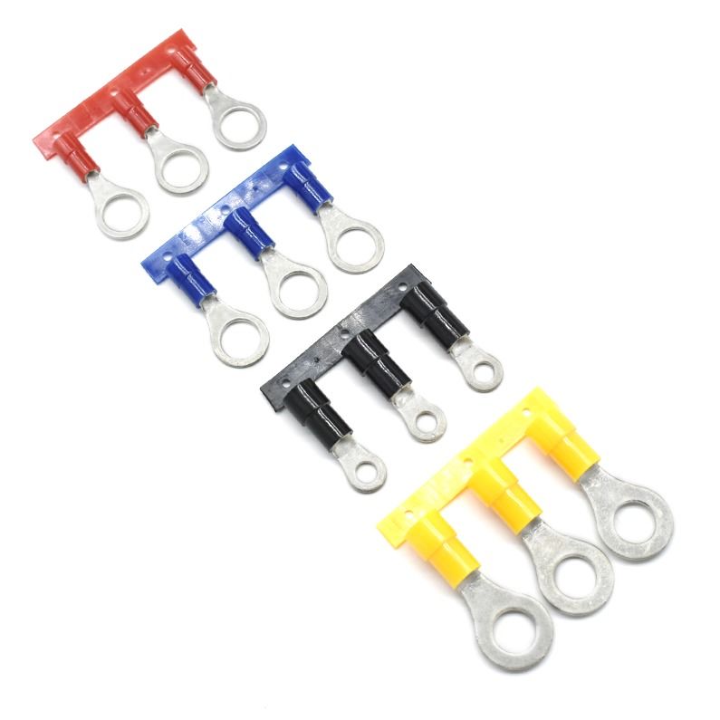 Bornes à anneau isolées à sertir en cuivre plat de type 22 AWG personnalisées par l'OEM